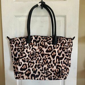 NwT No Boundaries Natural Leopard Tote Bag